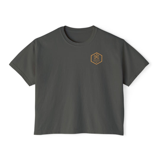 Dirty Boys Lifestyle Racing Women’s Crop Tee | Boxy Moto Graphic Shirt