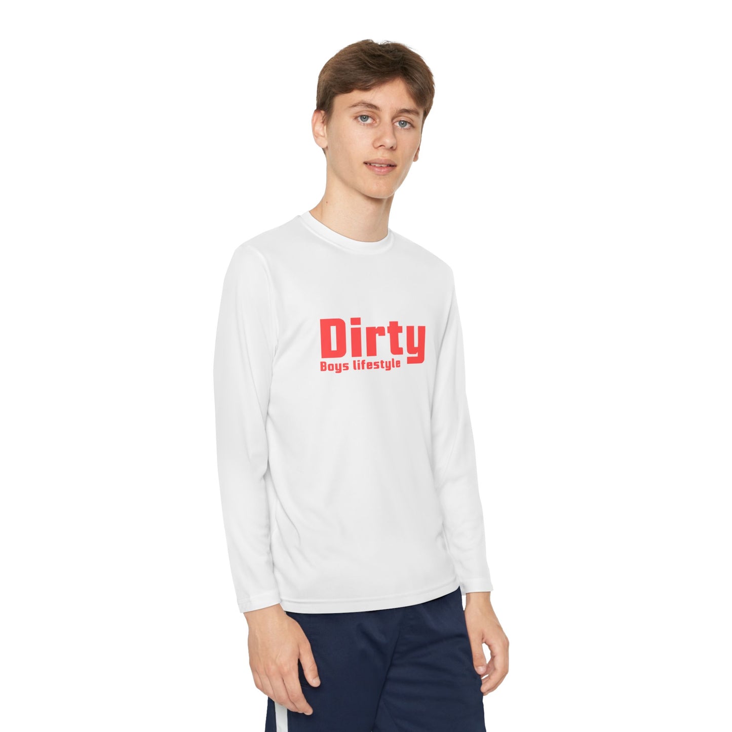 Dirty Boys Lifestyle Logo Youth Long Sleeve Tee | Kids Performance Shirt