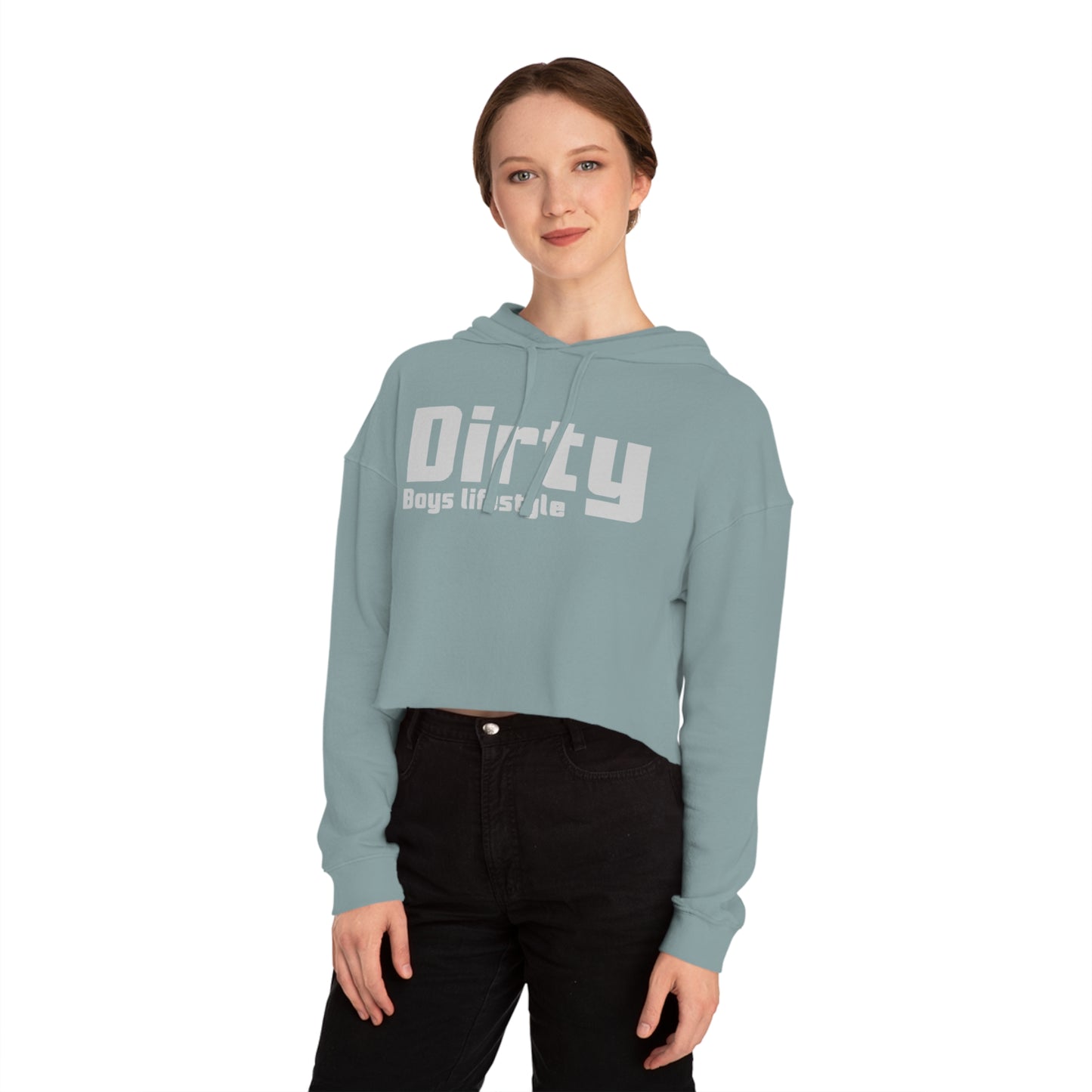 Dirty Boys Cropped Hooded Sweatshirt