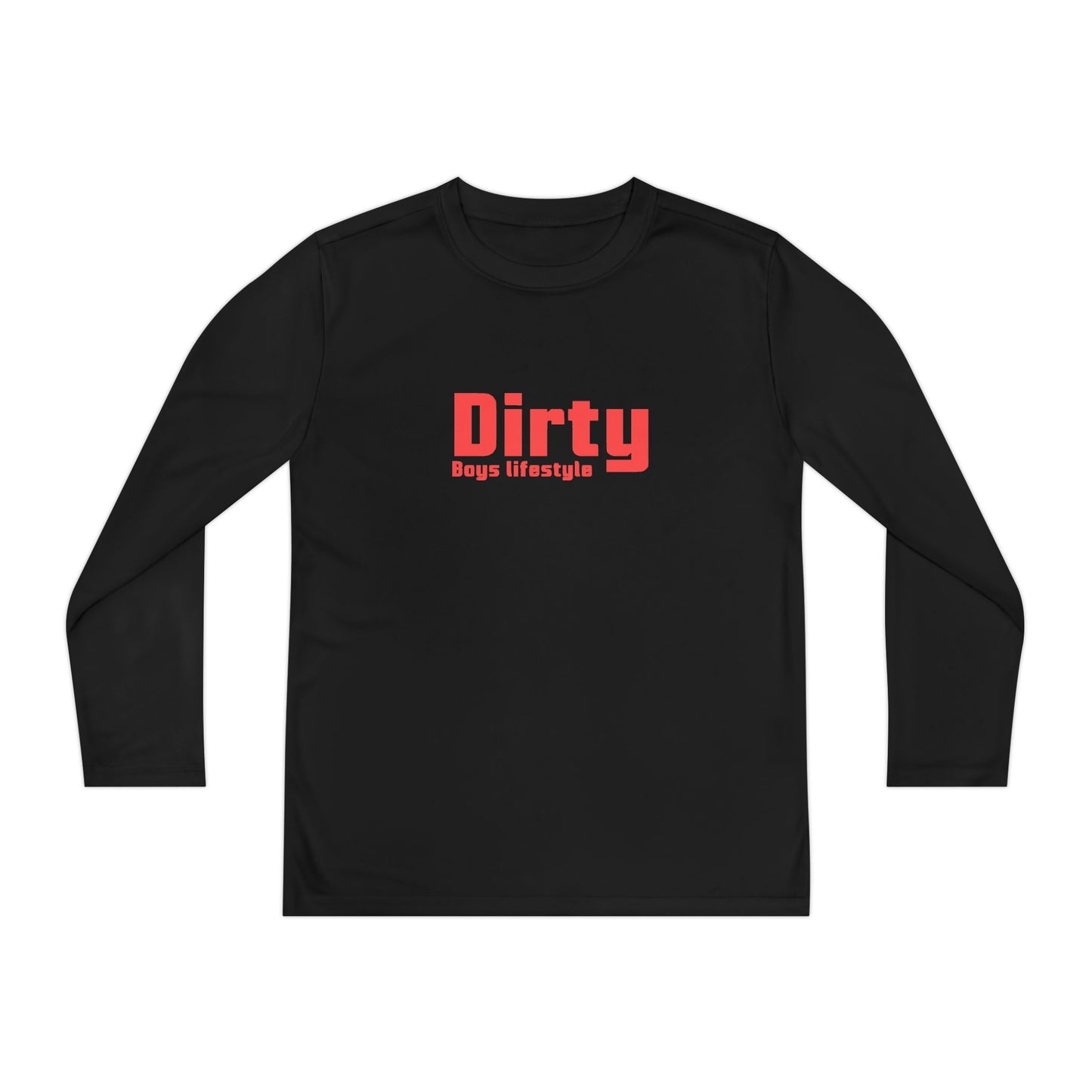 Dirty Boys Lifestyle Logo Youth Long Sleeve Tee | Kids Performance Shirt