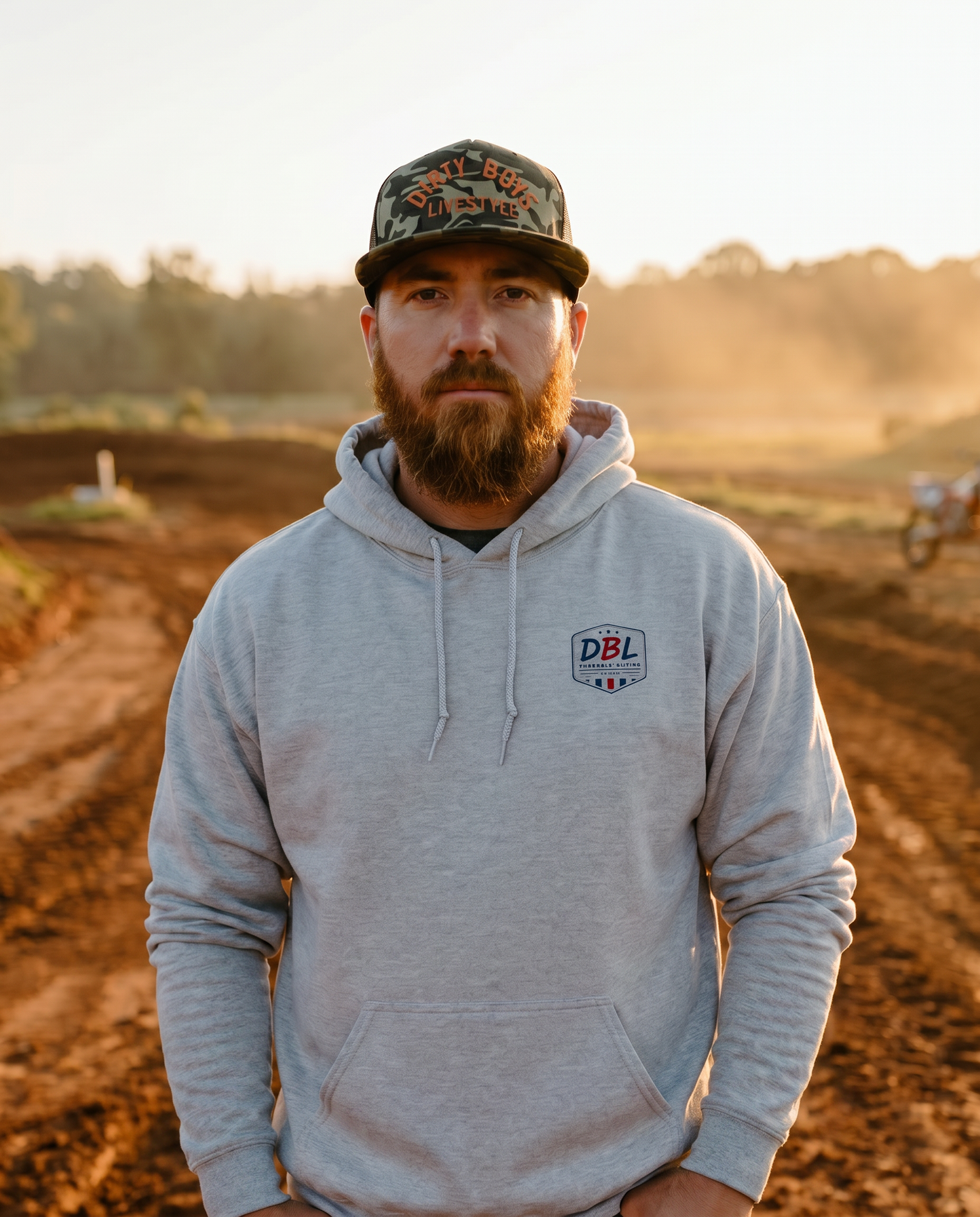 DBL Skull & Flags Adult Hoodie | Motocross Racing Sweatshirt